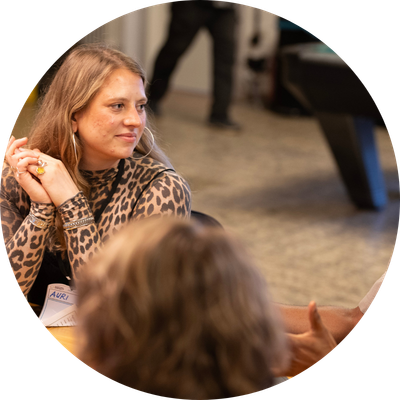 Austausch bei Event Aurelija in Workshop Session
