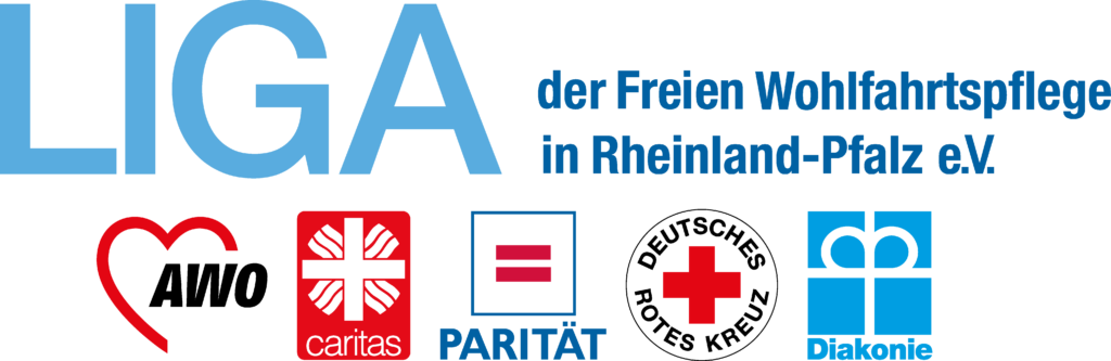 Logo Die Spitzenverbände der Freien Wohlfahrtspflege in Rheinland-Pfalz verstehen sich als sozialpolitische Mitgestalter und Lobbyisten für benachteiligte Menschen.