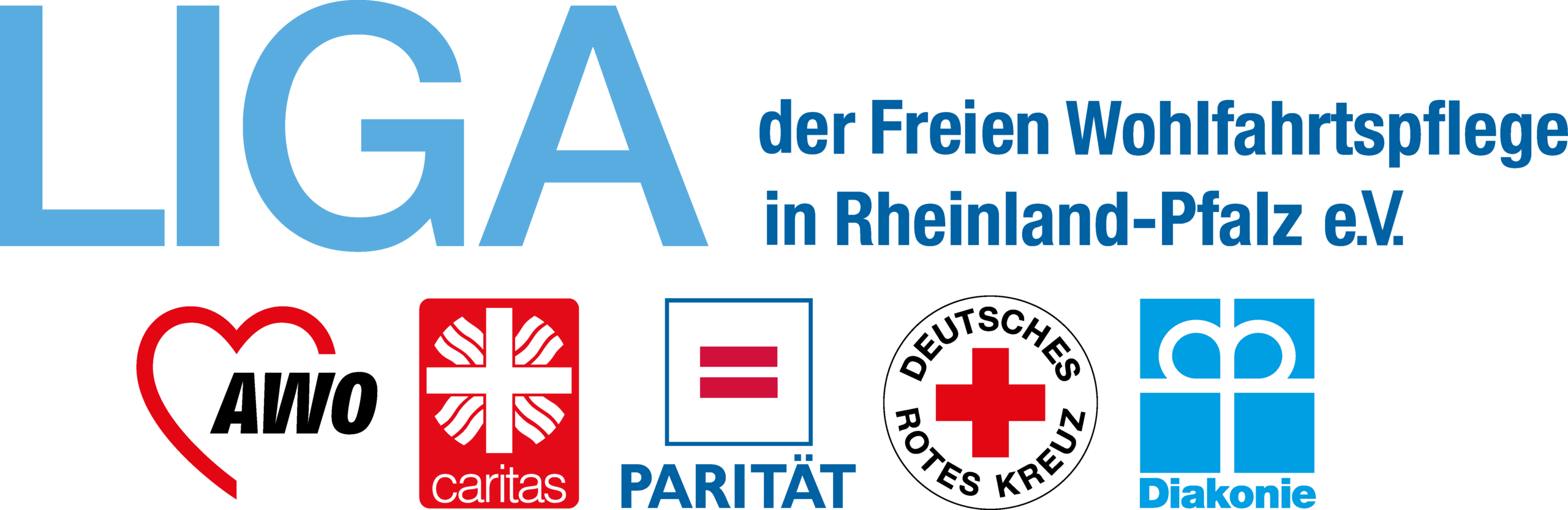 Logo Die Spitzenverbände der Freien Wohlfahrtspflege in Rheinland-Pfalz verstehen sich als sozialpolitische Mitgestalter und Lobbyisten für benachteiligte Menschen.
